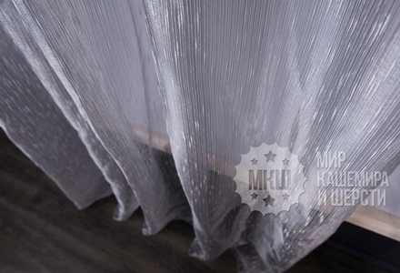 Легкие шторы: РЕЙН (арт. BL01-230-01)  - (140х270)х2 см.  - (Возможна высота 250 см.) - серые