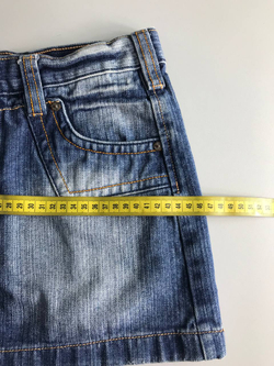 Юбка джинсовая короткая, маркировка S, визуально на 44 размер