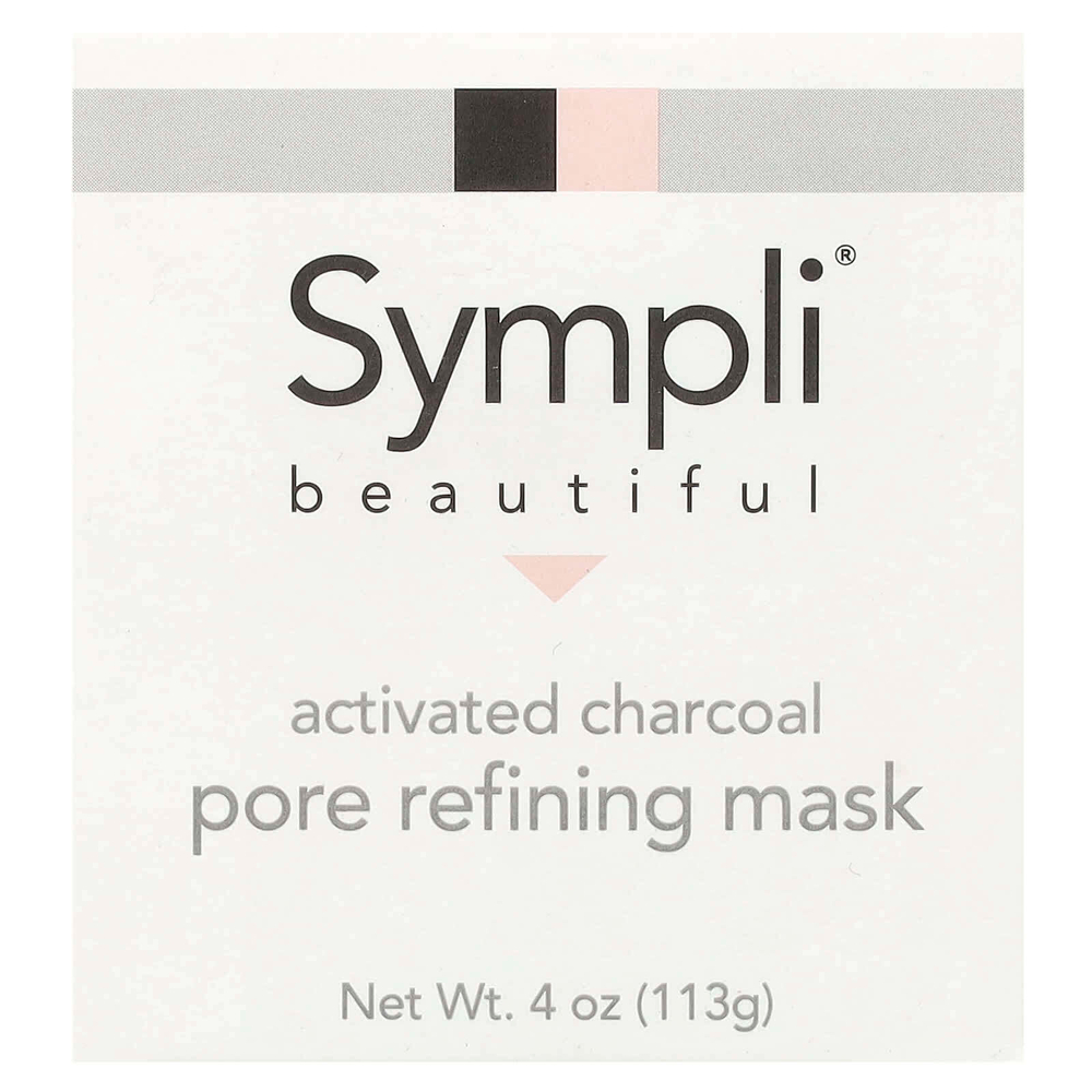 Sympli Beautiful, маска с активированным углем для очищения пор, 113 г (4 унции)