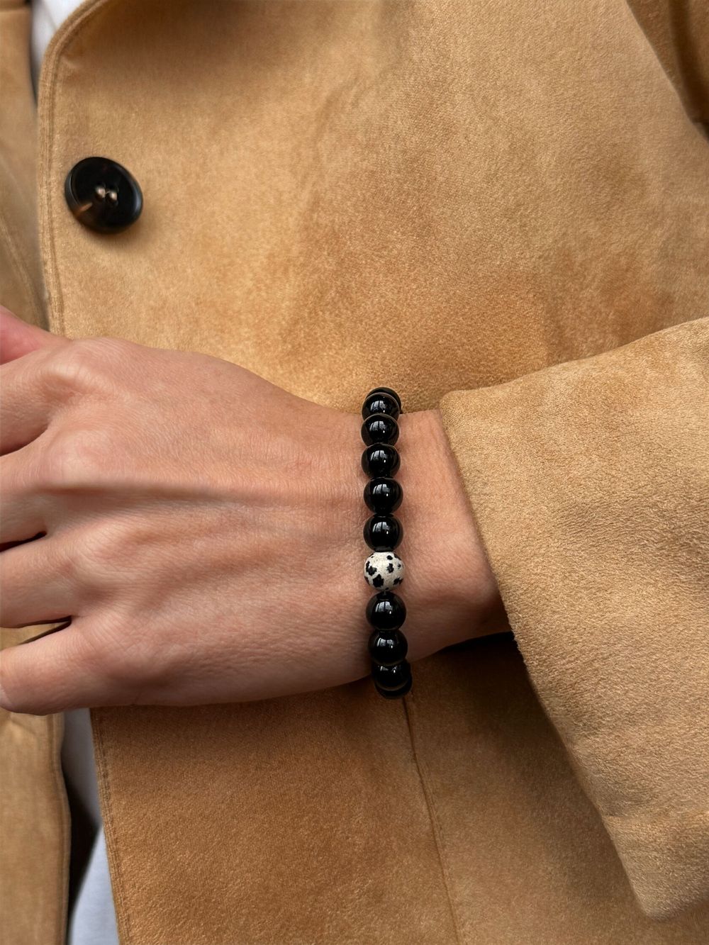 Браслет Caviar onyx blink