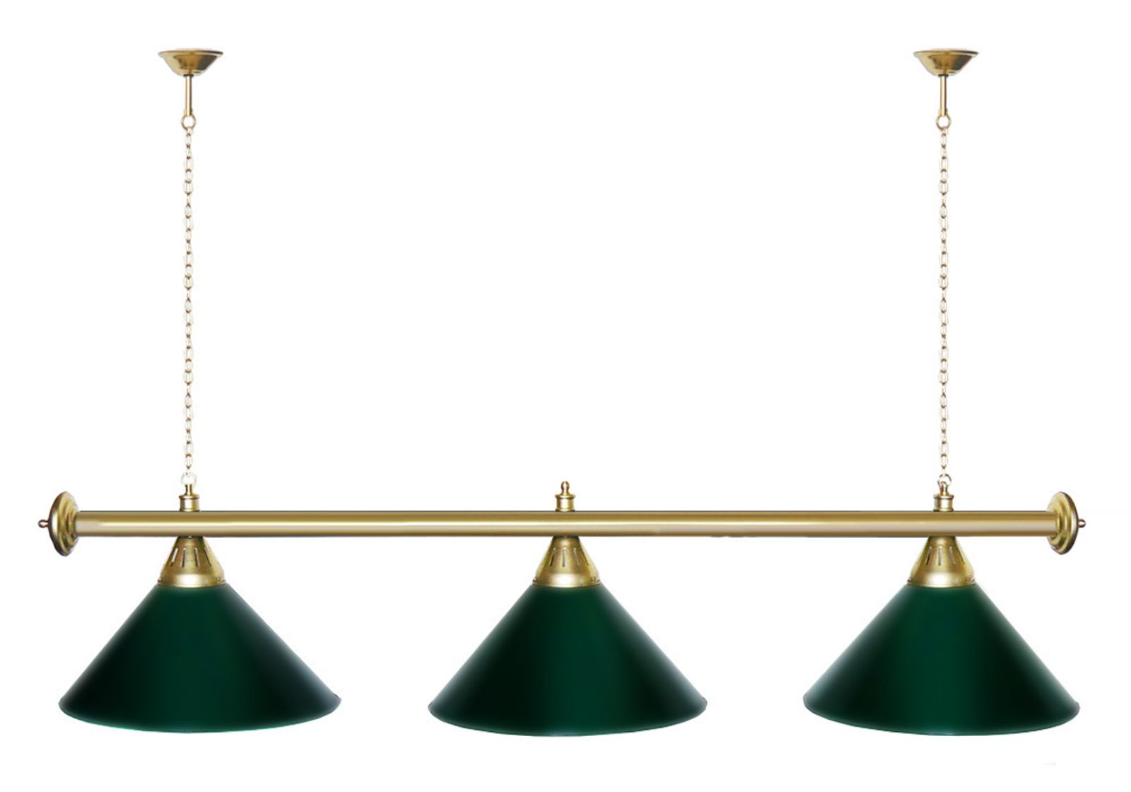 Лампа STARTBILLIARDS 3 пл. (плафоны золотые,штанга золотая,фурнитура золото) фото №50