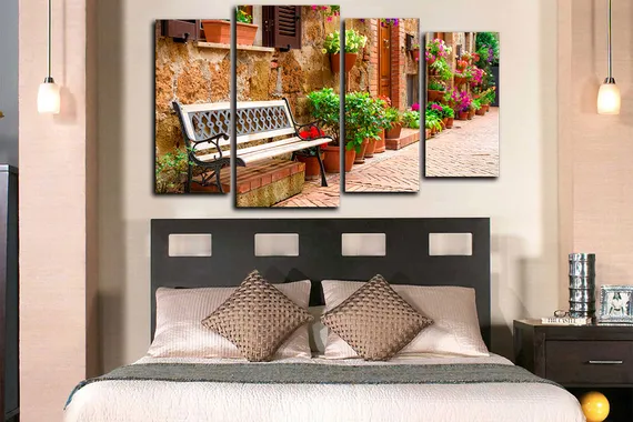 Модульная картина "Восточная аллея"