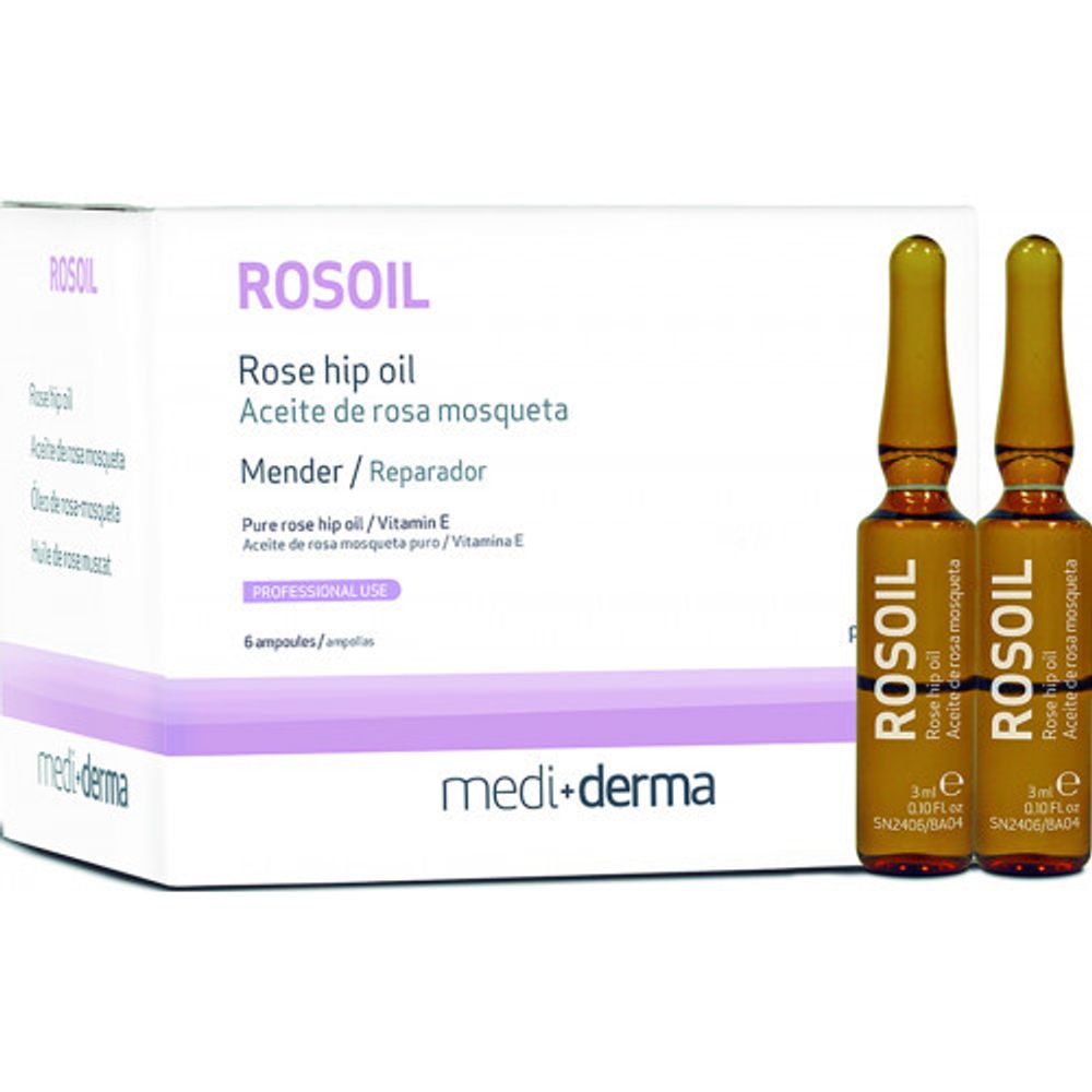 ROSOIL Rose hip oil – Масло шиповника регенерирующее в ампулах, 1 шт 3 мл
