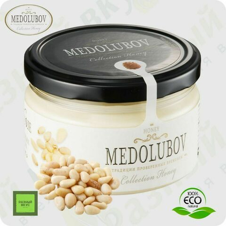 Мёд-суфле Медолюбов с кедровым орехом 250 мл / Упаковка