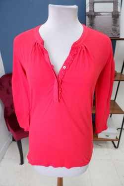 Блузка Massimo Dutti из хлопка яркая 42 размер