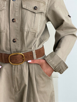 Комбинезон бежевый