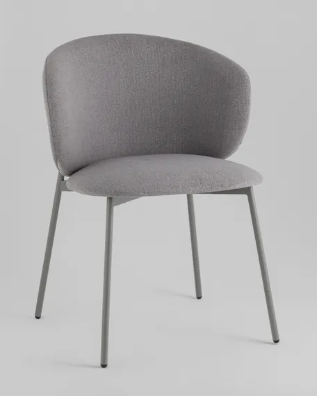 Стул Blaze, серый велюр, серые ножки