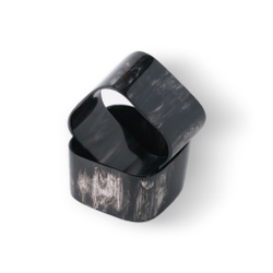 black horn square bangle