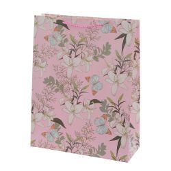 GAEM Пакет подарочный L (бумага 210г/м2, блок микс 12шт), L31 W12 H40 см, 4в.