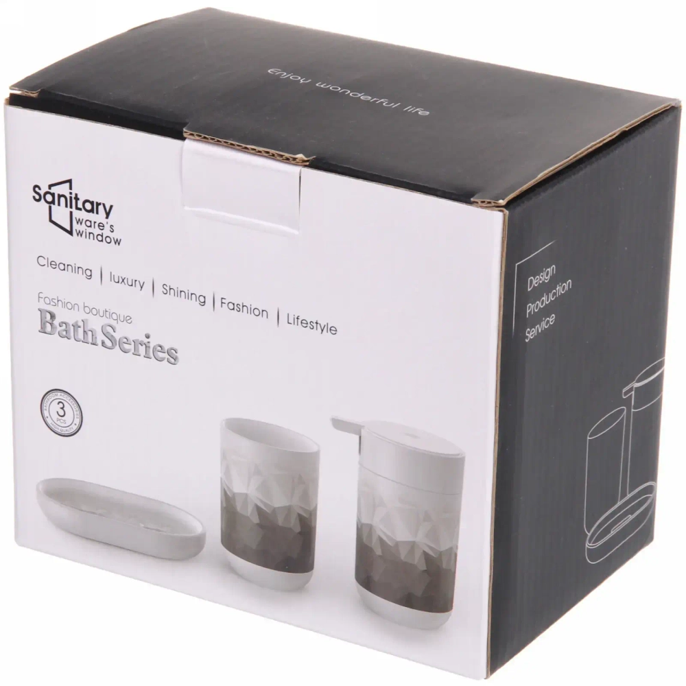 Набор для ванной из 3-х предметов «Мозаика»