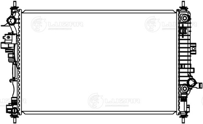 LRc 05102 -  Радиатор охлаждения для а/м Chevrolet Malibu (15-) 2.0T AT