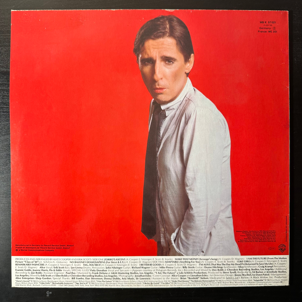 Alice Cooper - Zipper Catches Skin (Cкандинавия 1982г.)