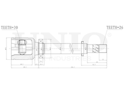 ШРУС внутренний правый UNIO CVJ-30187