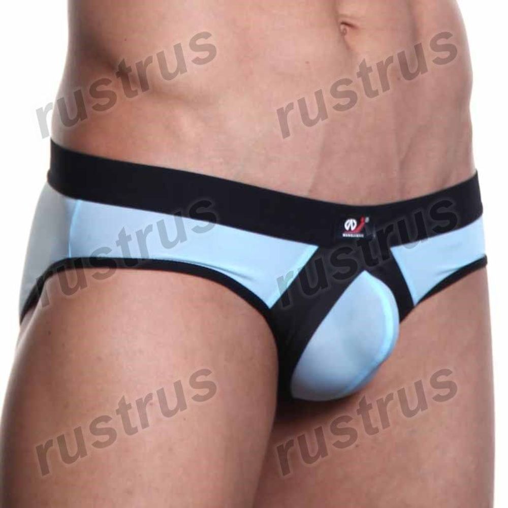 Мужские трусы брифы голубые WANGJIANG WG00032