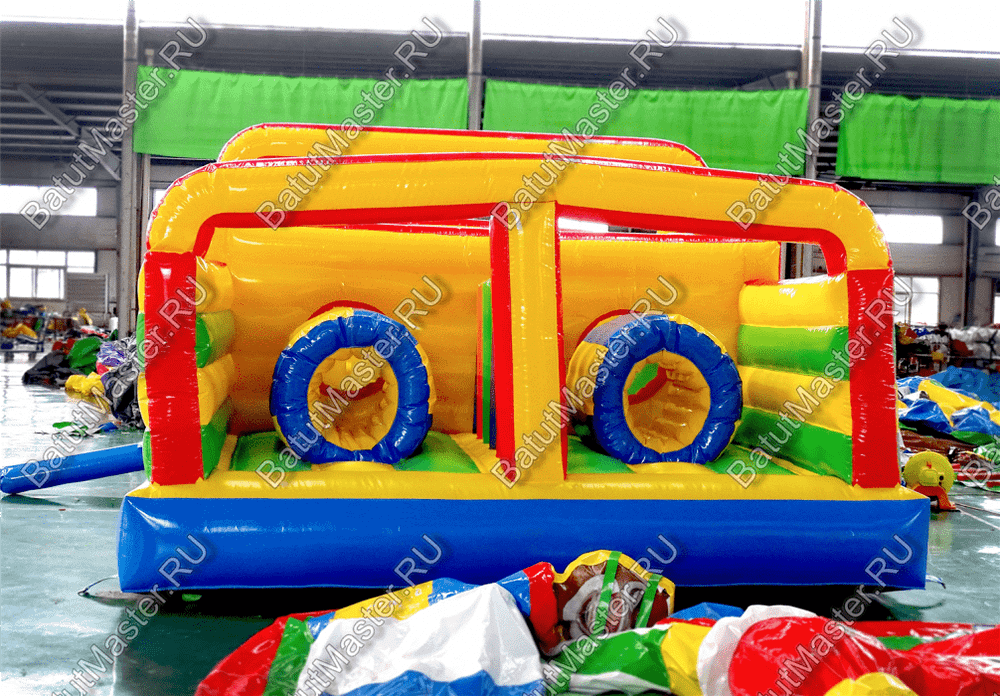 Надувной батут "Увлекательная полоса" с модификацией