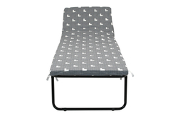 Кровать раскладная Соната мягкая лист 50мм арт.РП-700-Э-50 (цвет ткани серый рис.тетрис (1 шт. в уп.)