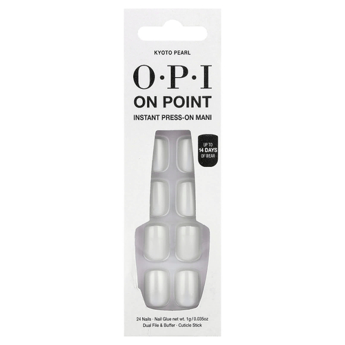 OPI, On Point, мгновенное нажатие на кожу, короткая волосы, киотский жемчуг, набор из 27 предметов