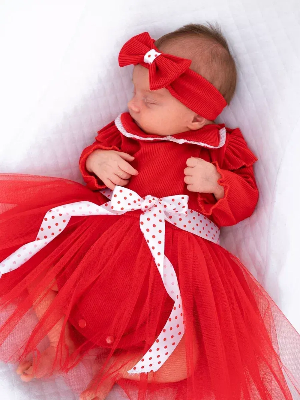 Платье-боди для новорожденной