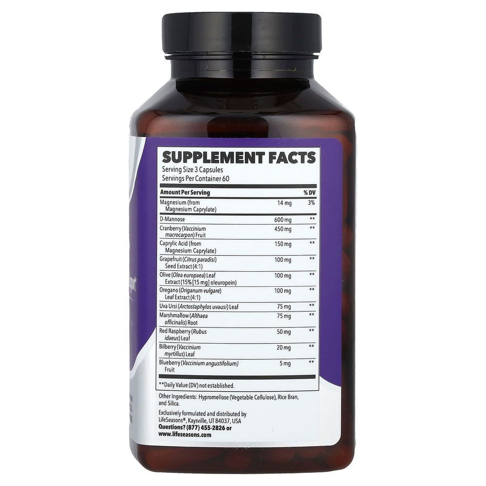 LifeSeasons, Urinari-X®, 180 растительных капсул