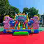 Коммерческий надувной батут «В гостях у дельфинов 2», 10*5*5 м