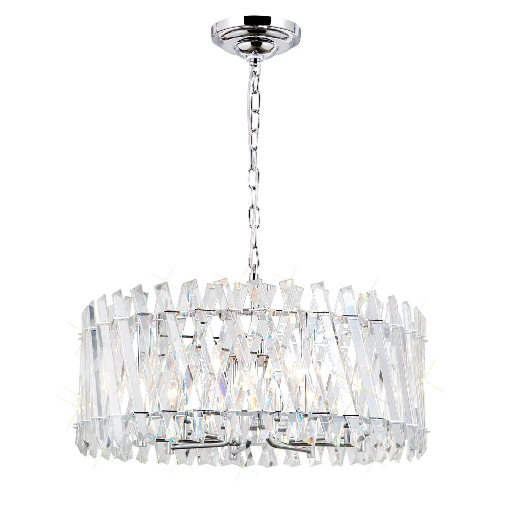Citilux Ингвар CL334281 Люстра подвесная хрустальная Хром