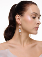 Серьги "Royal stick drop" Gold