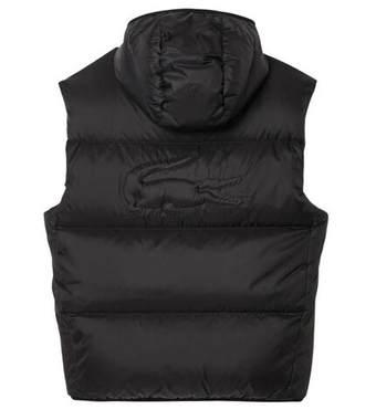 Мужская теннисная жилетка Lacoste Water-Repellent Short Puffed - black