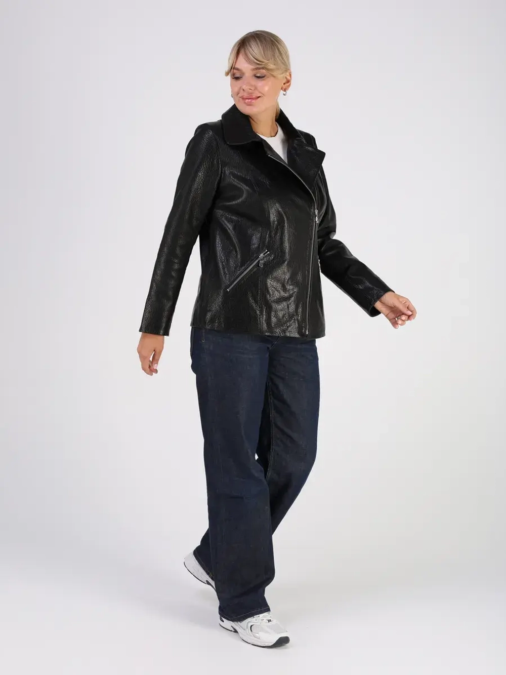 Кожаная куртка демисезонная косуха