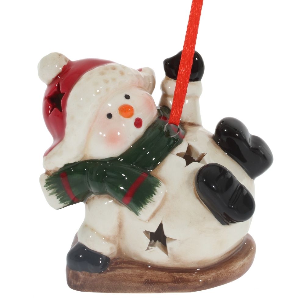 GAEM Украшение новогоднее "Снеговик" с подсветкой 2, L7 W5 H7 см, 2в.