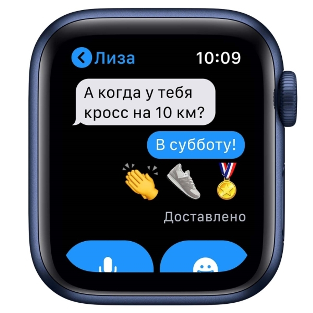 Часы Apple Watch Series 6 40 mm Blue Aluminum Case/Deep Navy Sport Band
