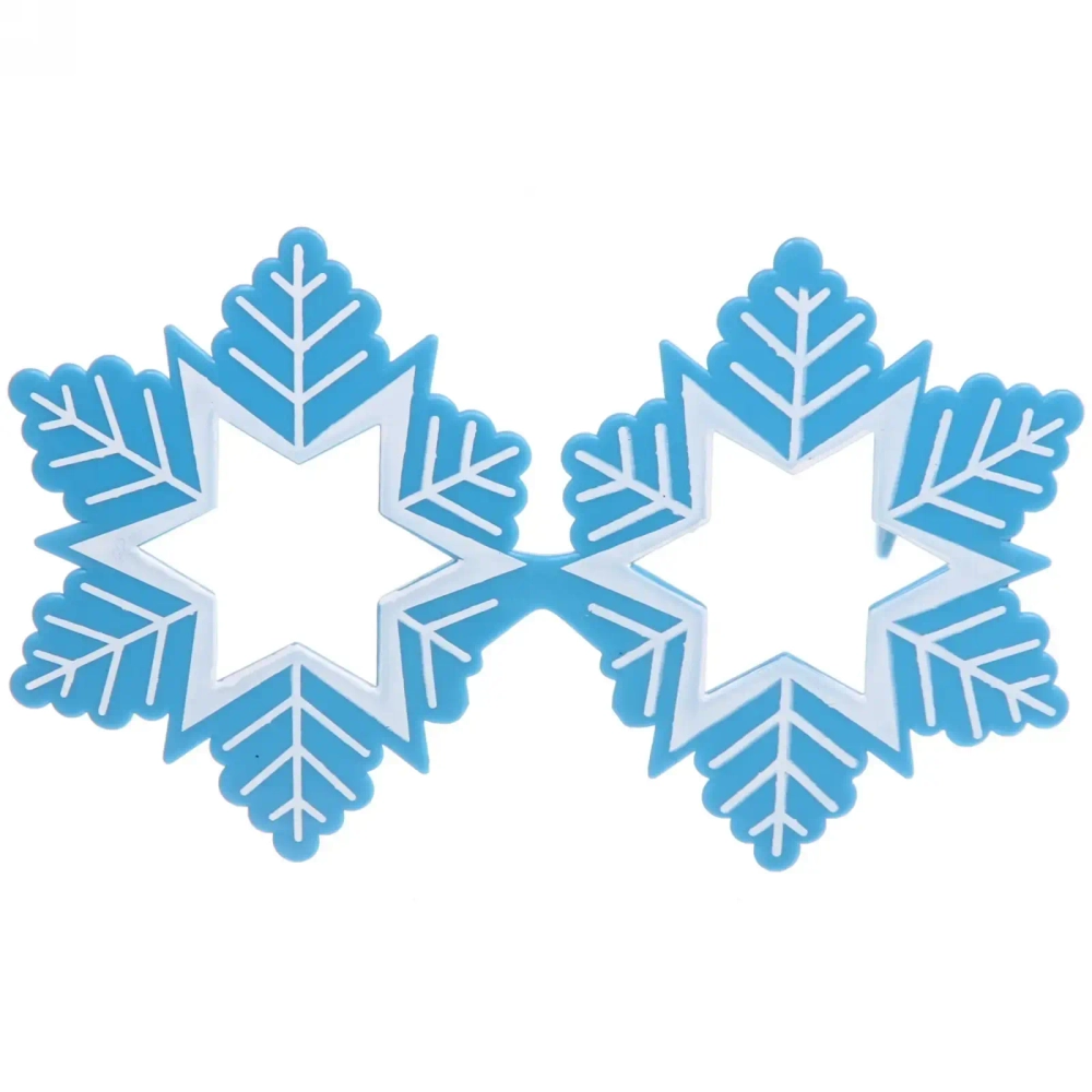 Очки карнавальные «Снегопад», голубой