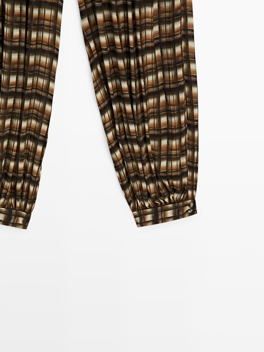 Massimo Dutti Свободные брюки-саруэль, горчично-желтый