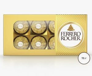 КОНФЕТЫ FERRERO ROCHER 75Г ПЕНАЛ