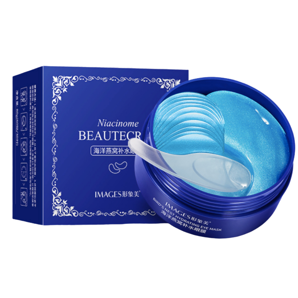 Патчи для глаз Images Beautecret Niacinome Birds nest hydrating с экстрактом ласточкиного гнезда увлажняющие гидрогелевые 80 г 60 шт