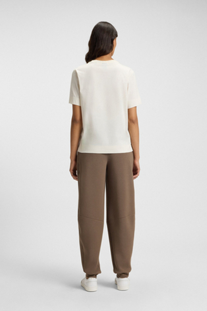 BOSS Футболка свободного кроя с фирменным лого из страз