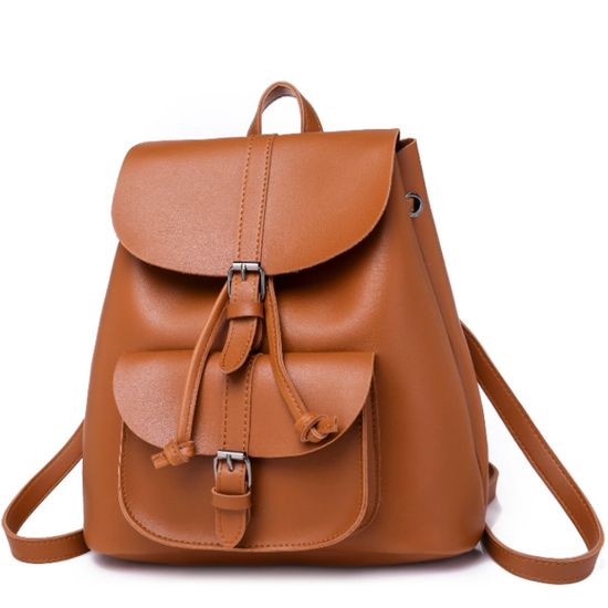 Рюкзак женский из экокожи Торба 3.0. Коричневый