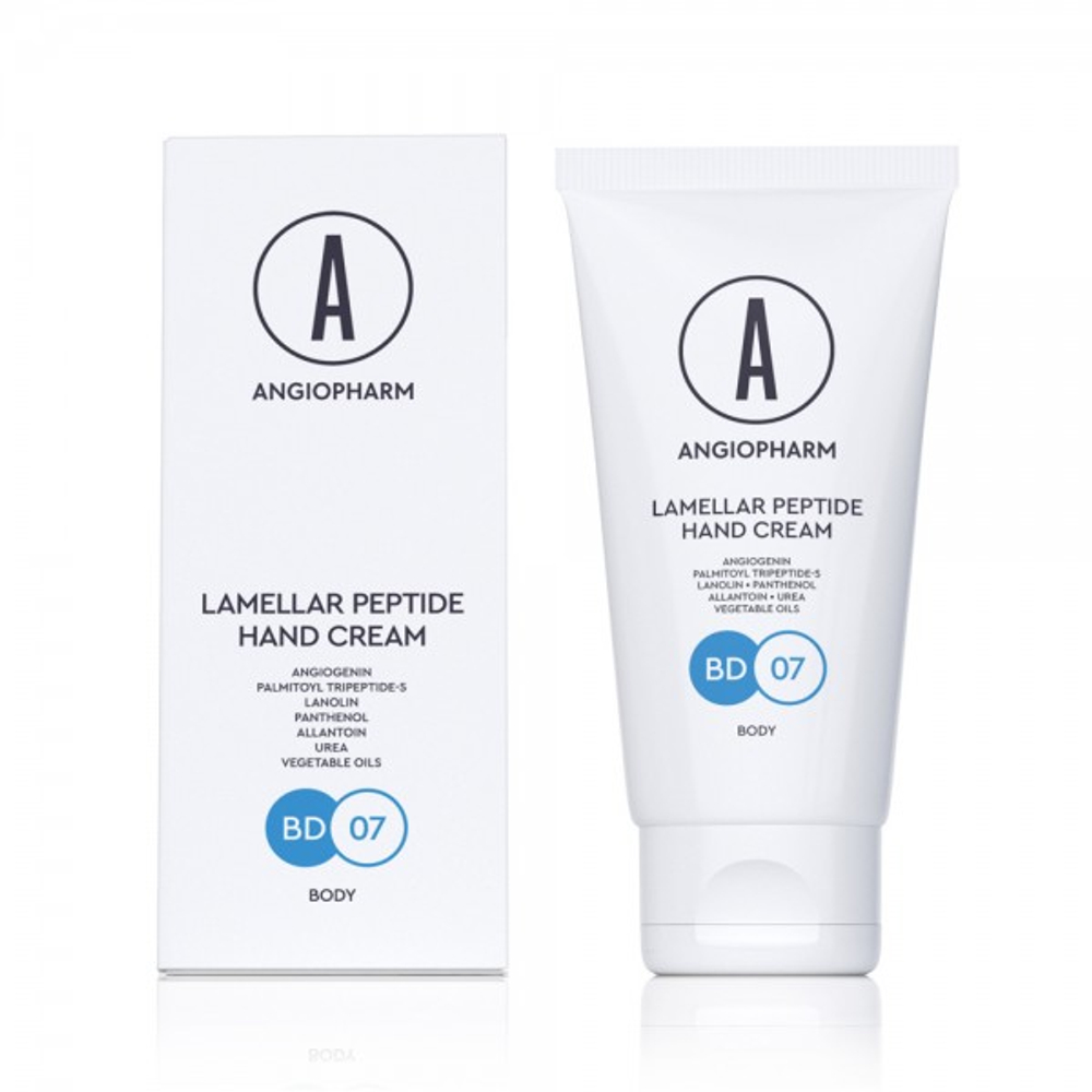 Крем ламеллярный для рук Angiopharm Lamellar peptide hand cream 50 мл