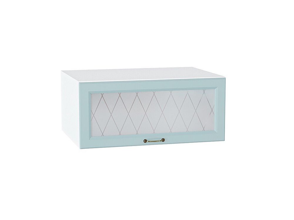 Шкаф верхний горизонтальный остекленный глубокий Ницца