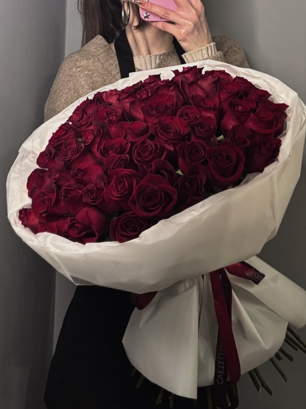 Монобукет из 51 розы