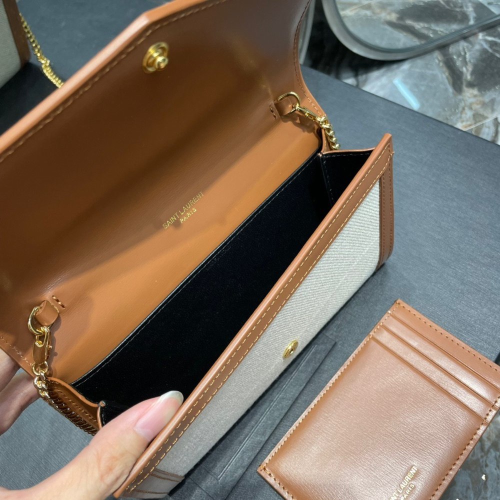 Saint Laurent Uptown Chain Wallet 19 cm