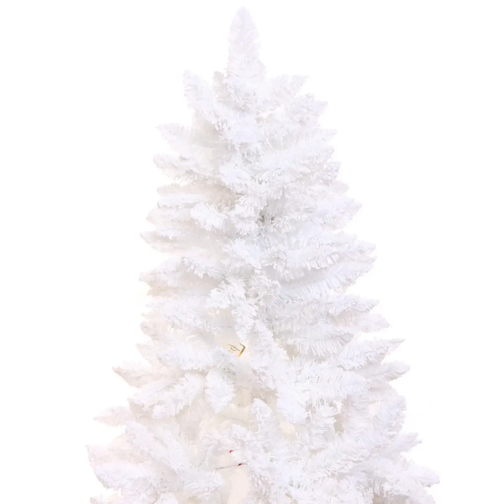 Ёлка «Звон вьюги» 150 см, ПВХ (482 веток), белый иней, Белый