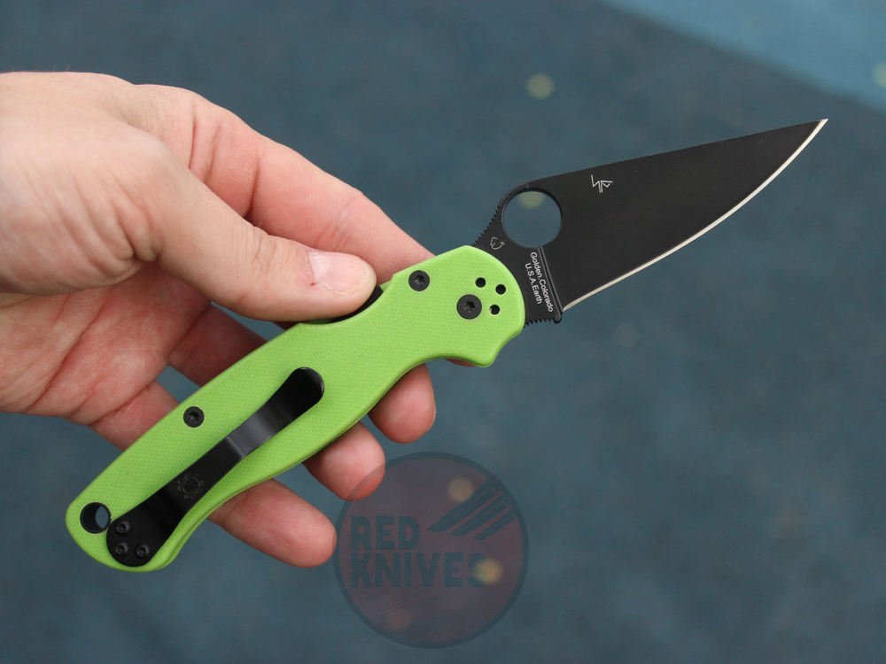 Нож Spyderco Paramilitary 2 Неон/Ч C81GNGRBK2