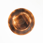 Деревянная плоская тарелка из древесины сибирского кедра. T185