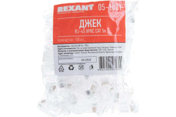 Джек REXANT RJ-45 8P8C CAT 5e 100 шт 05-1021