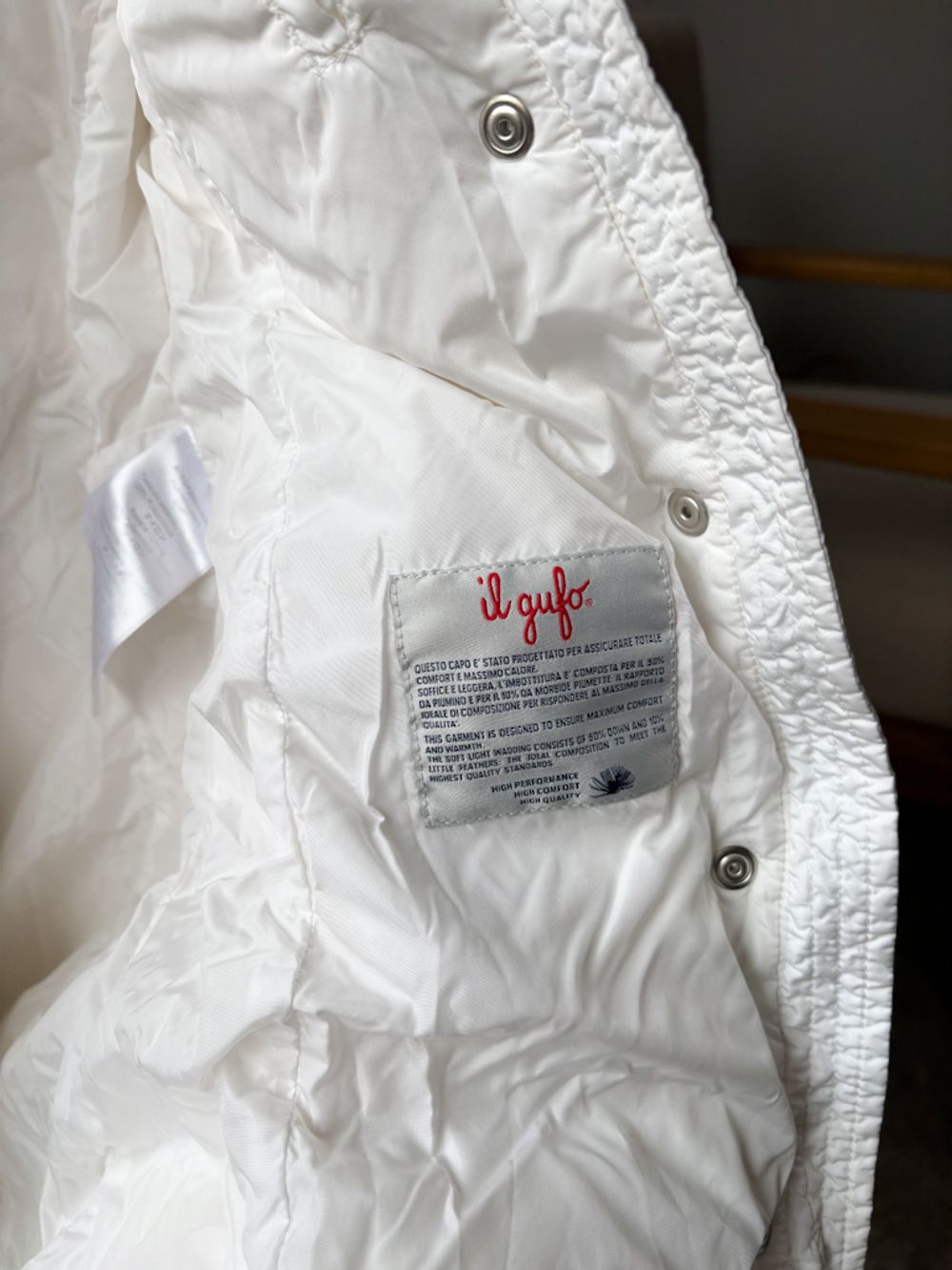 Пуховое пальто Il Gufo со съемной меховой опушкой, 116