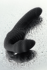 Безремневой страпон Toyfa Black&Red чёрный 35 см