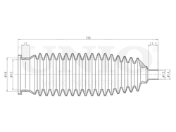 Пыльник рулевой рейки (к-т) UNIO DUC-20010K