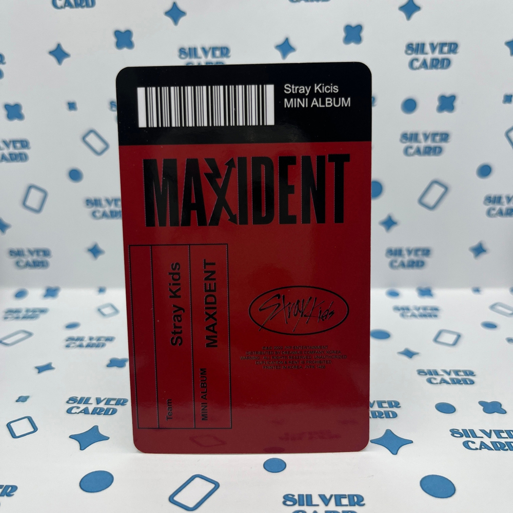 Фотокарта STRAY KIDS - MAXIDENT (Case ver. | Банчан)