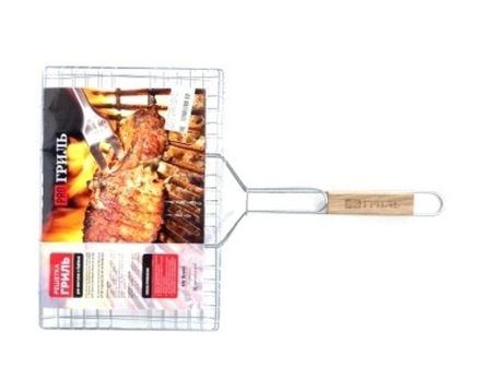 Решетка для барбекю PRO Гриль 5812, 34*25, ручка 29см