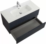 Тумба с раковиной Cezares DUET-N 100 DUET-N-1000-2C-SO-GR-P графит